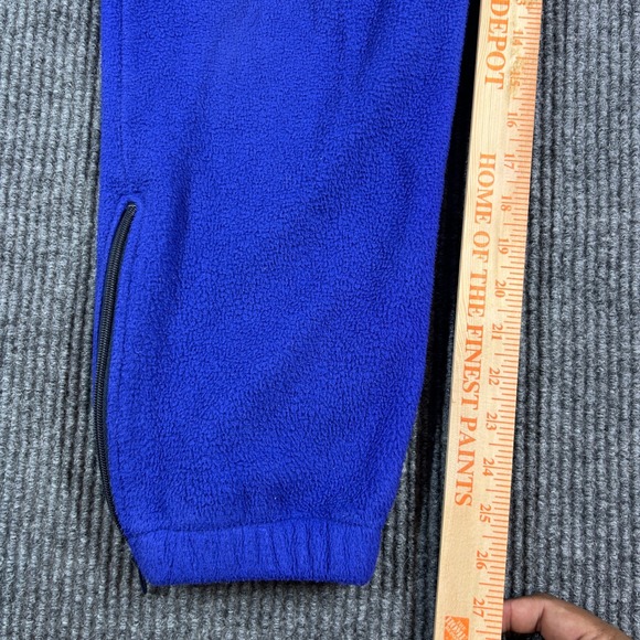 L.L. Bean Sweatpants Men's 36 Blue Fleece Pants Zip Pockets Ankle Zips Outdoor - Picture 6 of 7